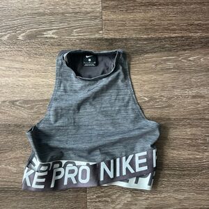 Nike gray athletic top size small